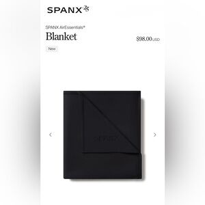 SPANX AirEssentials® Very Black Throw Blanket – Brand New with Tags